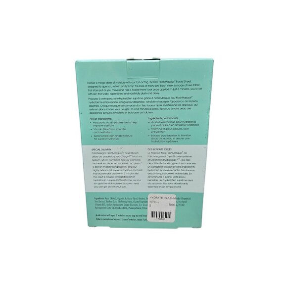 8 Pack Patchology FlashMasque Hydrate 5 Minute Sheet Mask Hyaluronic Acid Sheets - Picture 7 of 9